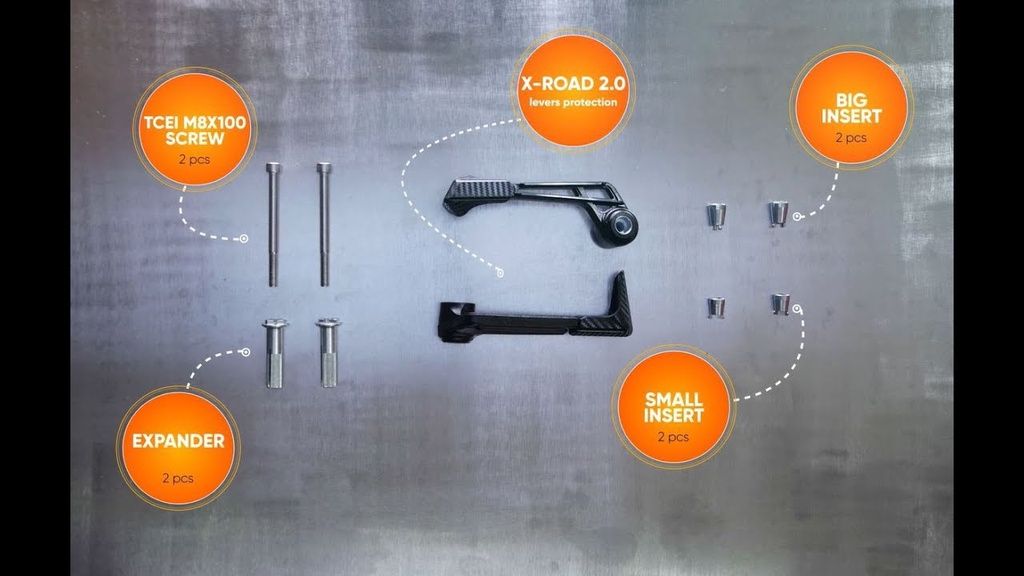 Acerbis XRoad 2.0 Lever Guards Sprocket Sport